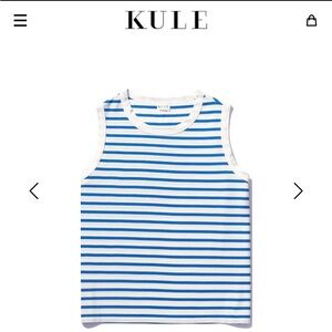 KULE Striped Tank Size Medium
